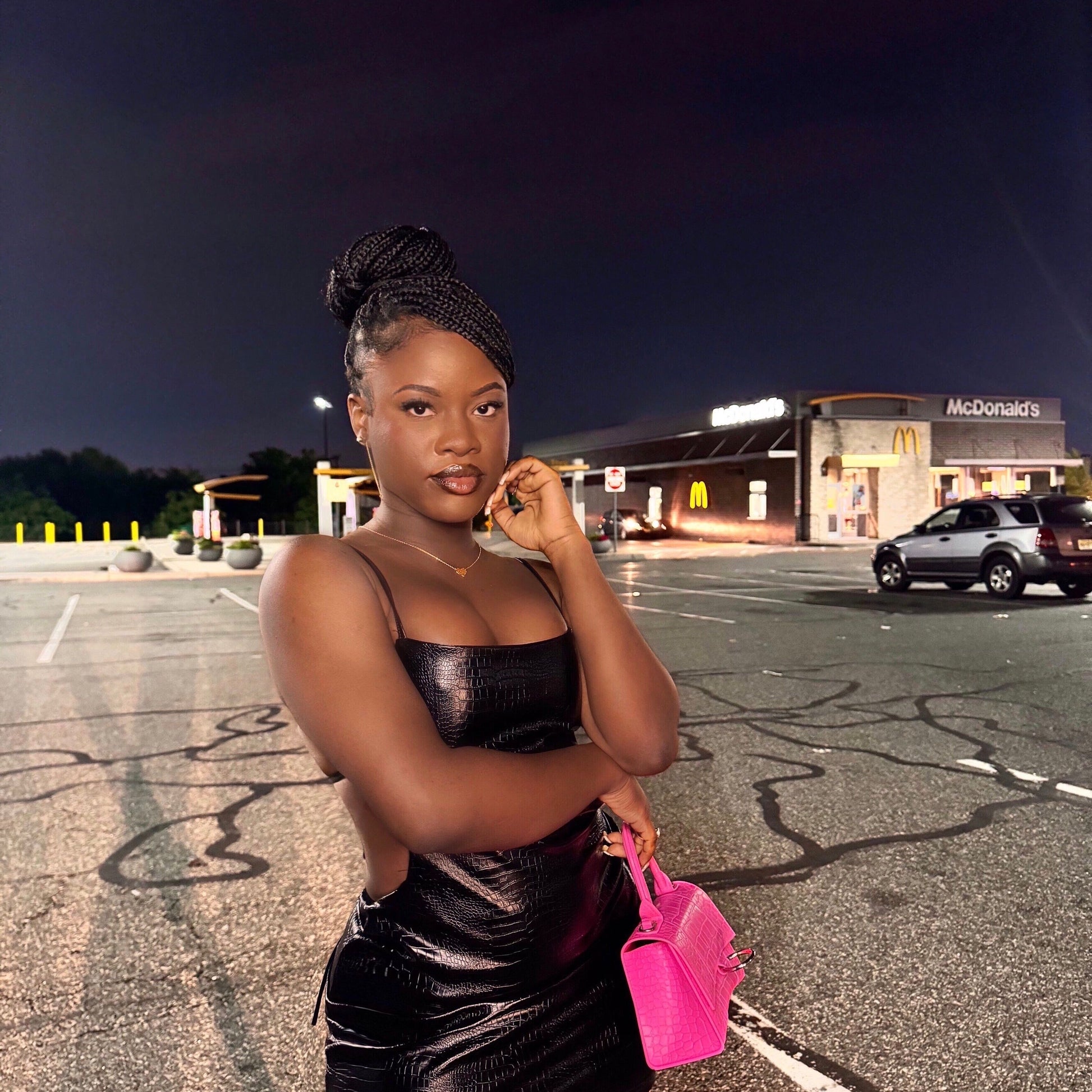 Black Faux Leather Backless Mini Dress | Bad Gyal Dress Young & Pretty Black Faux Leather Backless Mini Dress | Bad Gyal Dress Young & Pretty